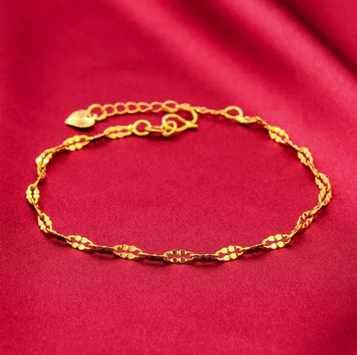 Nashir 24K Gold Filled Beaded Bracelets