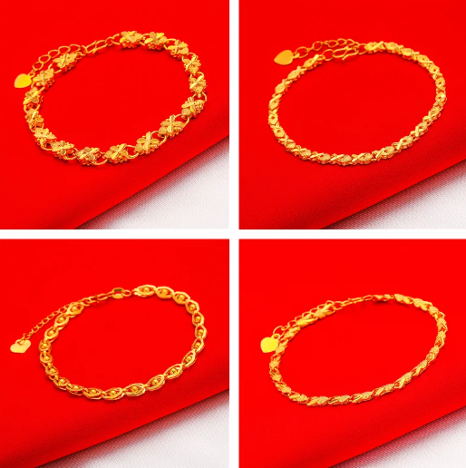 Chunni 22K Gold Filled Beaded Bracelets