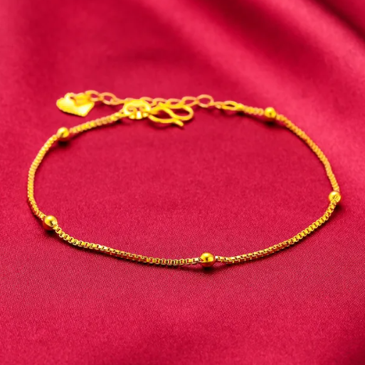 Chunni 22K Gold Filled Beaded Bracelets