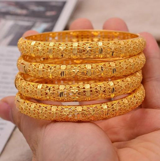 Meera 2-4pcs 24K Gold Filled Bangles