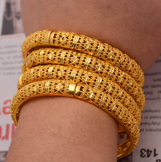 Meera 2-4pcs 24K Gold Filled Bangles