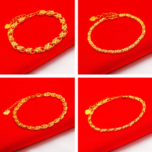 Kareem 24K Gold Filled Beaded Bracelets