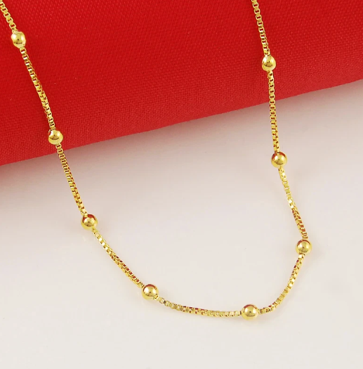 Zanya 24K Gold Filled Beaded Necklace